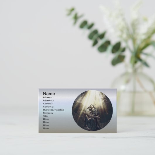 De opleving van Jezus Christus Visitekaartje (Staand voorkant)