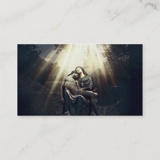 De opleving van Jezus Christus Visitekaartje (Achterkant)