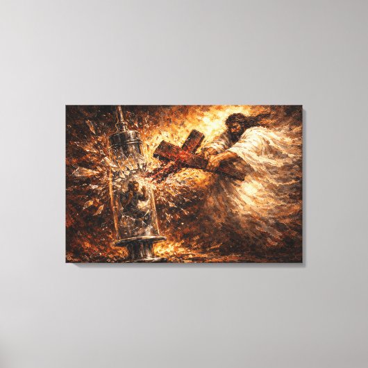 De Oplossing: Goddelijke Spuit Redding Kunst Canvas Afdruk (Voorkant)