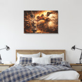 De Oplossing: Goddelijke Spuit Redding Kunst Canvas Afdruk (Insitu (Slaapkamer))