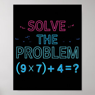 De Oplossing Probleem Wiskunde 67 Meme Poster