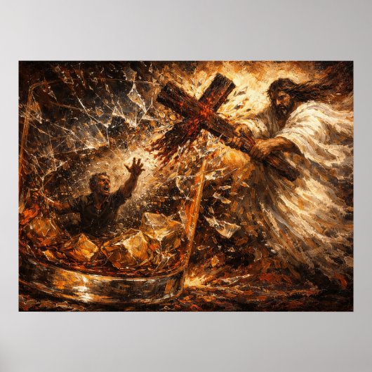 De Oplossing: Whiskyglas Divine Redding Kunst Poster (Voorkant)