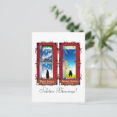 DE OPLOSSINGEN BRIEFKAART (Staand voorkant)