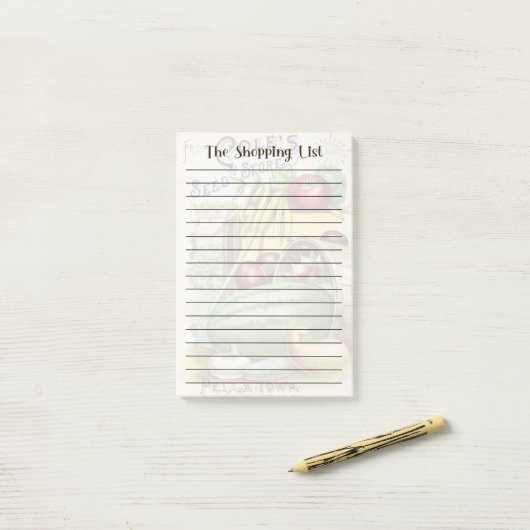 De opmerkingen in de kooplijst post-it® notes (Op bureau)