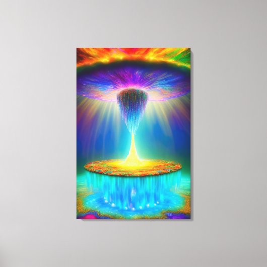 De opname abstract ontwerp verpakt canvas afdruk (Voorkant)