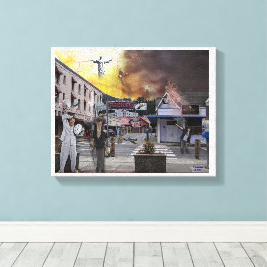 De Opname uit Alaska Canvas Afdruk (Insitu (Houten vloer))