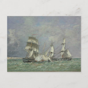 De opname van de 'Petit Rodeur', 1878 (olie op ca. Briefkaart