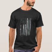 De opname Zet USA Flag Retro Shot Put Mannen Shot T-shirt (Voorkant)