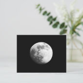 De oppervlakte van de maan met kraters briefkaart (Staand voorkant)