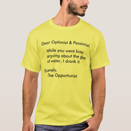 De opportunist T-Shirt (Voorkant)