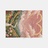 De oprechte blik van een meisje gepersonaliseerd fleece deken (Voorkant (Horizontaal))