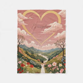 De oprechte blik van een meisje gepersonaliseerd fleece deken