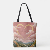 De oprechte blik van een meisje gepersonaliseerd tote bag (Achterkant)