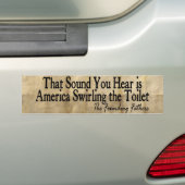 De oprichtende vaders - Amerika die ronddraaien Bumpersticker (Op auto)