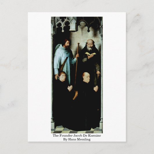 de oprichter Jacob de Kueninc door Hans Memling Briefkaart (Voorkant)