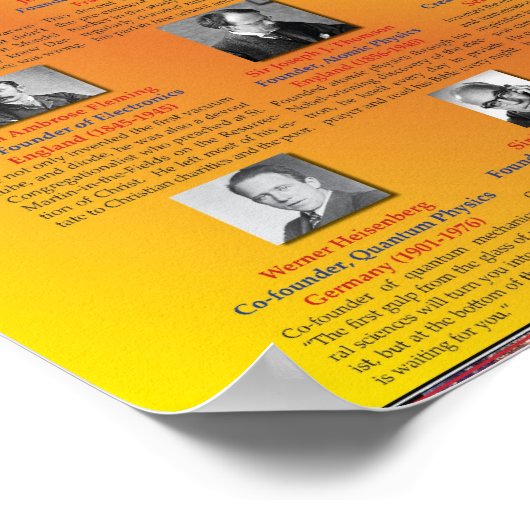 De oprichters van de wetenschap poster (Hoek)