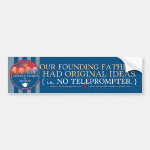 De oprichters versus TOTUS-Bumpersticker Bumpersticker