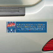 De oprichters vs. TOTUS bumpersticker (Op auto)