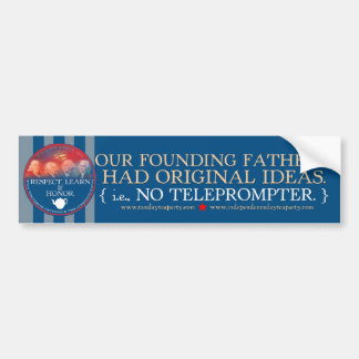De oprichters vs. TOTUS bumpersticker