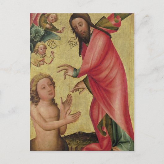 De oprichting van Adam Briefkaart (Voorkant)