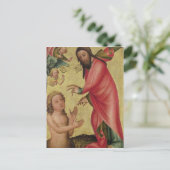 De oprichting van Adam Briefkaart (Staand voorkant)