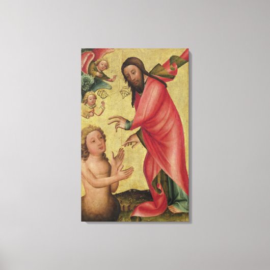 De oprichting van Adam Canvas Afdruk (Voorkant)