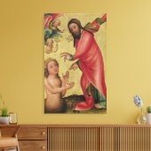 De oprichting van Adam Canvas Afdruk (Insitu (Woonkamer))