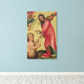 De oprichting van Adam Canvas Afdruk (Insitu (Houten vloer))