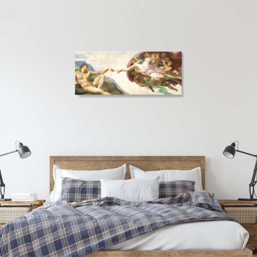 De oprichting van Adam Canvas Afdruk (Insitu (Slaapkamer))