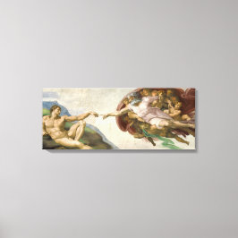 De oprichting van Adam Canvas Afdruk