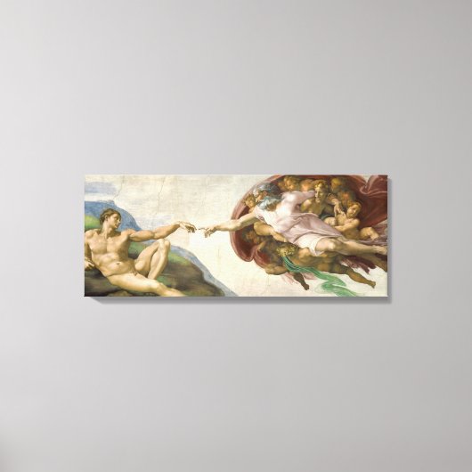 De oprichting van Adam Canvas Afdruk (Voorkant)