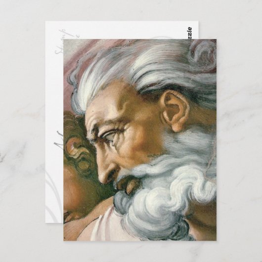 De oprichting van Adam in detail Briefkaart (Voorkant / Achterkant)