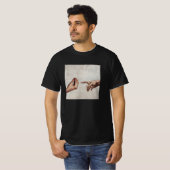 De oprichting van Adam - Michelangelo - Italiaanse T-shirt (Voorkant volledig)
