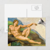 De oprichting van Adam Parody Briefkaart (Voorkant / Achterkant)
