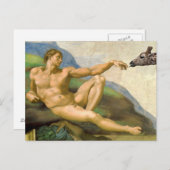 De oprichting van Adam Parody Briefkaart (Voorkant / Achterkant)