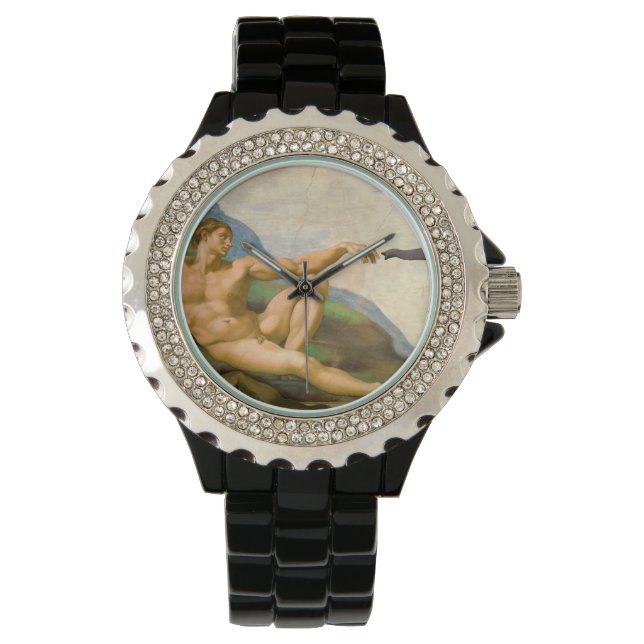 De oprichting van Adam Parody Horloge (Voorkant)