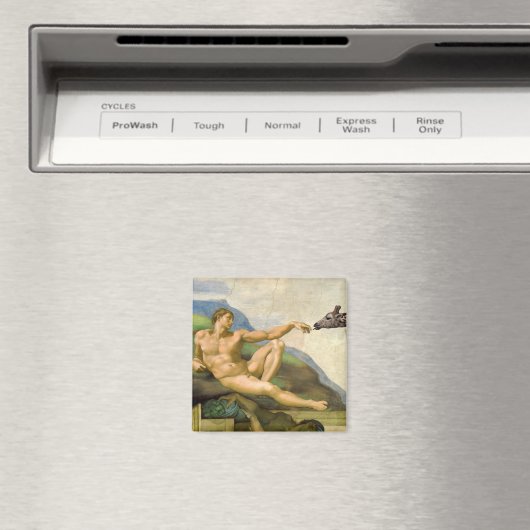 De oprichting van Adam Parody Magneet (Insitu (Vaatwasser))