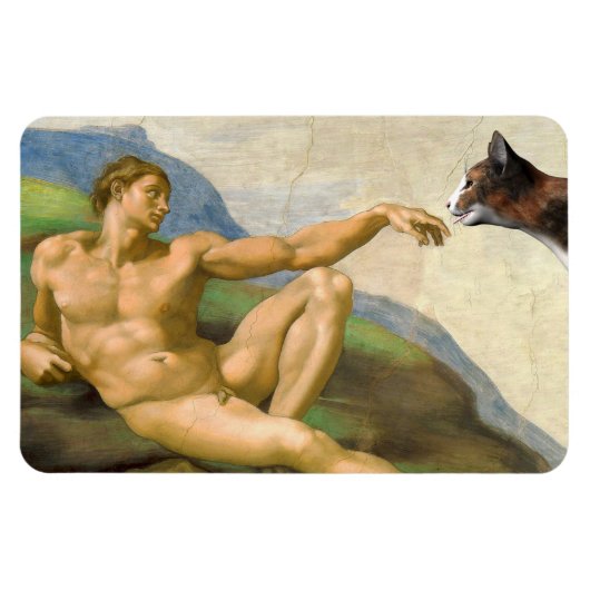 De oprichting van Adam Parody Magneet (Horizontaal)
