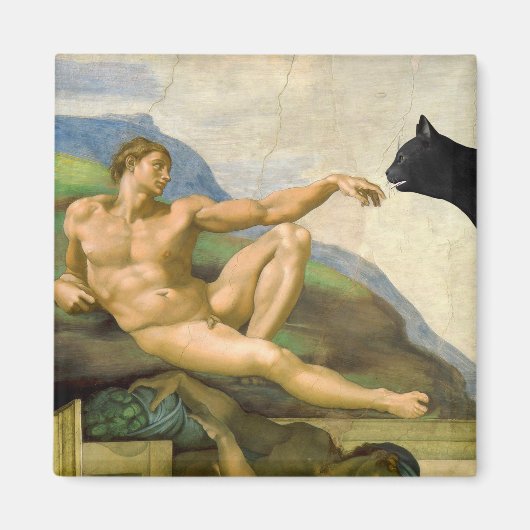 De oprichting van Adam Parody Magneet (Voorkant)