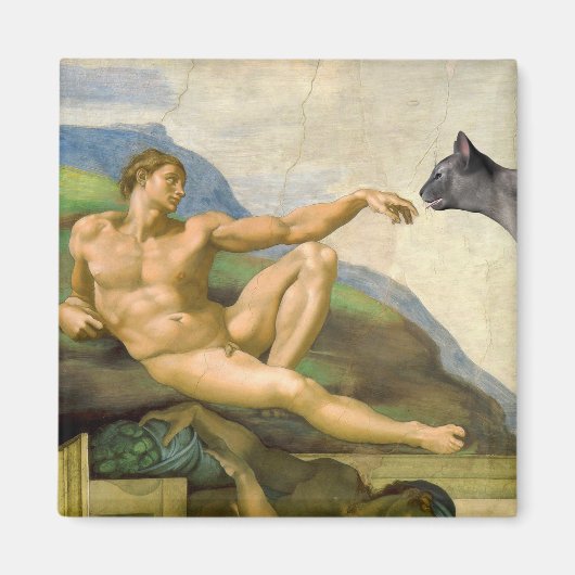 De oprichting van Adam Parody Magneet (Voorkant)