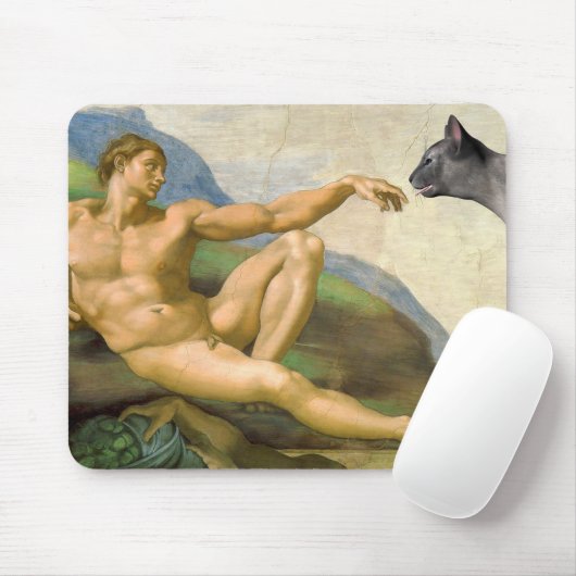 De oprichting van Adam Parody Muismat (Met muis)