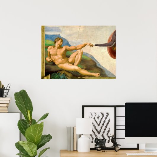 De oprichting van Adam Parody Poster (Thuiskantoor)