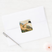 De oprichting van Adam Parody Vierkante Sticker (Envelop)