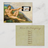 de oprichting van Adam via smartphone Visitekaartje (Voorkant / Achterkant)