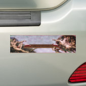 De oprichting van Beer Pong Bumpersticker (Op auto)