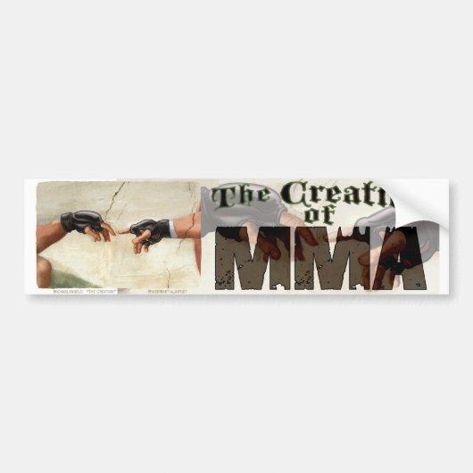 De oprichting van MMA Bumpersticker (Voorkant)