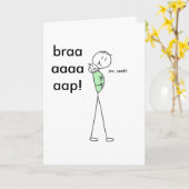 De Oprisping van het baby Kaart (Gele Bloem)