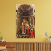 De oproep aan de Maagd Canvas Afdruk (Insitu (Woonkamer))