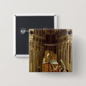 De oproep aan de Maagd Vierkante Button 5,1 Cm (Voorkant /achterkant)