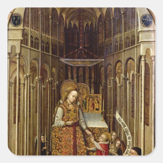 De oproep aan de Maagd Vierkante Sticker (Voorkant)